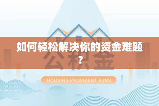 林内如何轻松解决你的资金难题？