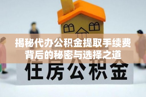 林内揭秘代办公积金提取手续费背后的秘密与选择之道