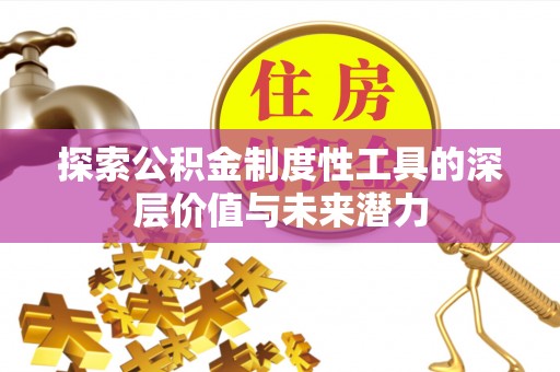 林内探索公积金制度性工具的深层价值与未来潜力