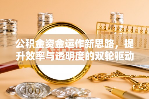 林内公积金资金运作新思路，提升效率与透明度的双轮驱动