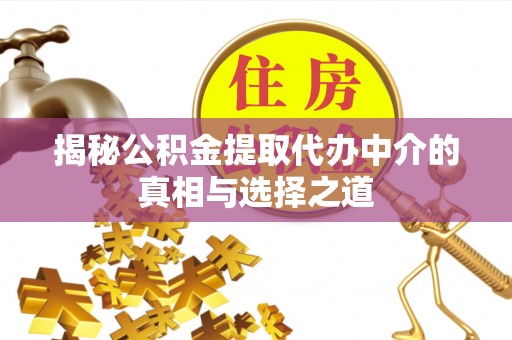 林内揭秘公积金提取代办中介的真相与选择之道
