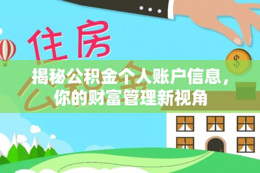 林内揭秘公积金个人账户信息，你的财富管理新视角