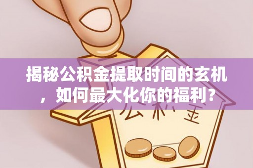林内揭秘公积金提取时间的玄机，如何最大化你的福利？