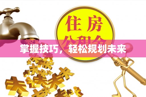 林内掌握技巧，轻松规划未来