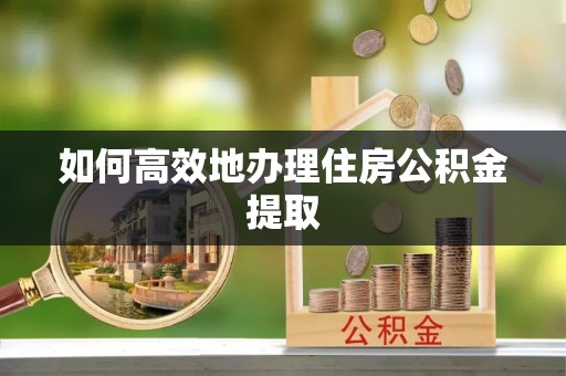 林内如何高效地办理住房公积金提取